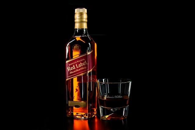 Premium Johnnie Walker Red Label whisky at Liquorbeast in Saskatchewan